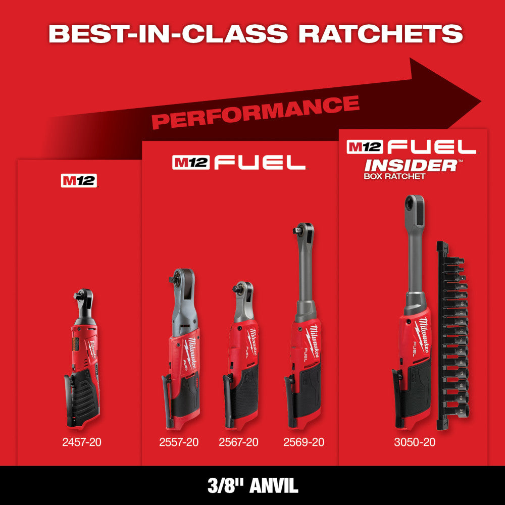 M12™ Cordless 3/8 in. Ratchet