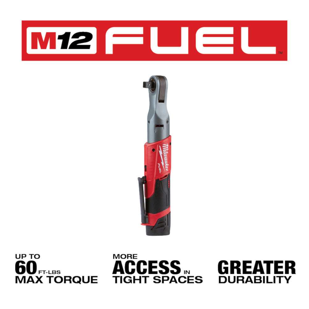 M12 FUEL™ 1/2 in. Ratchet 2 Battery Kit