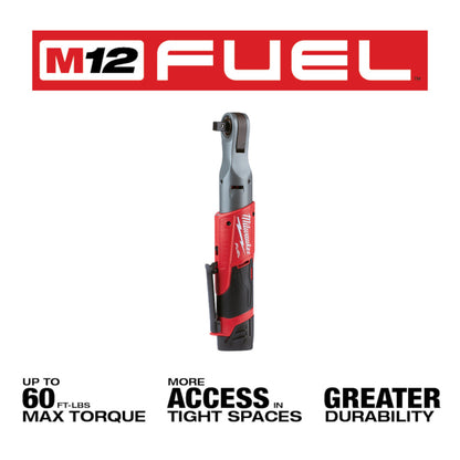 M12 FUEL™ 1/2 in. Ratchet 2 Battery Kit