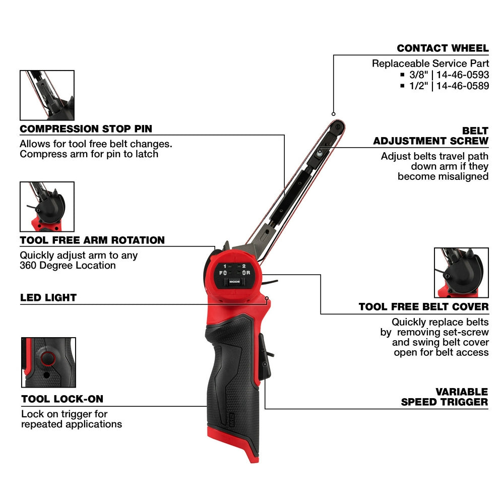 M12 FUEL™ 1/2" X 18" Bandfile specs