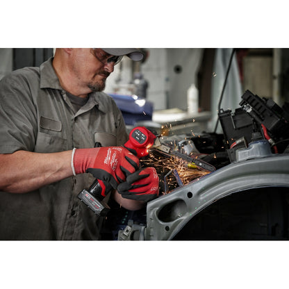 Autoworker using M12 FUEL™ 1/2" X 18" Bandfile