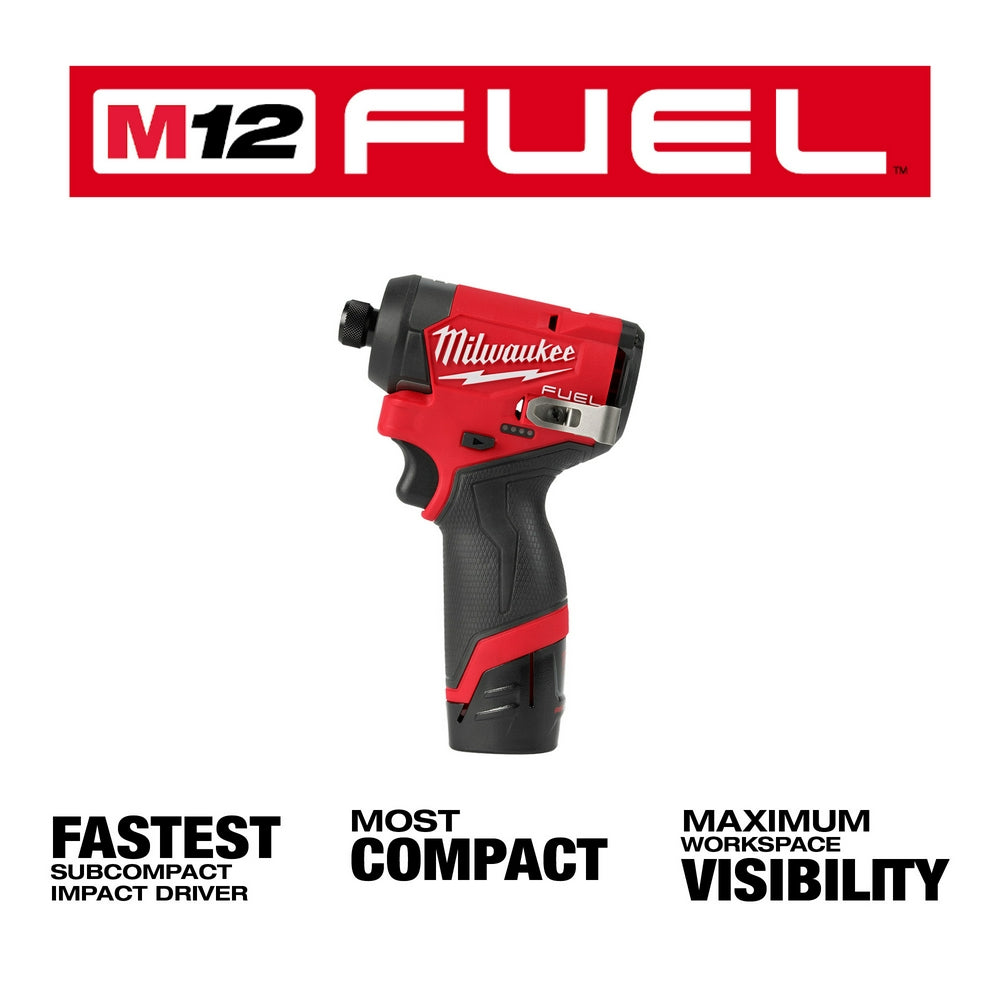 M12 FUEL™ 1/4" Hex Impact Driver Kit