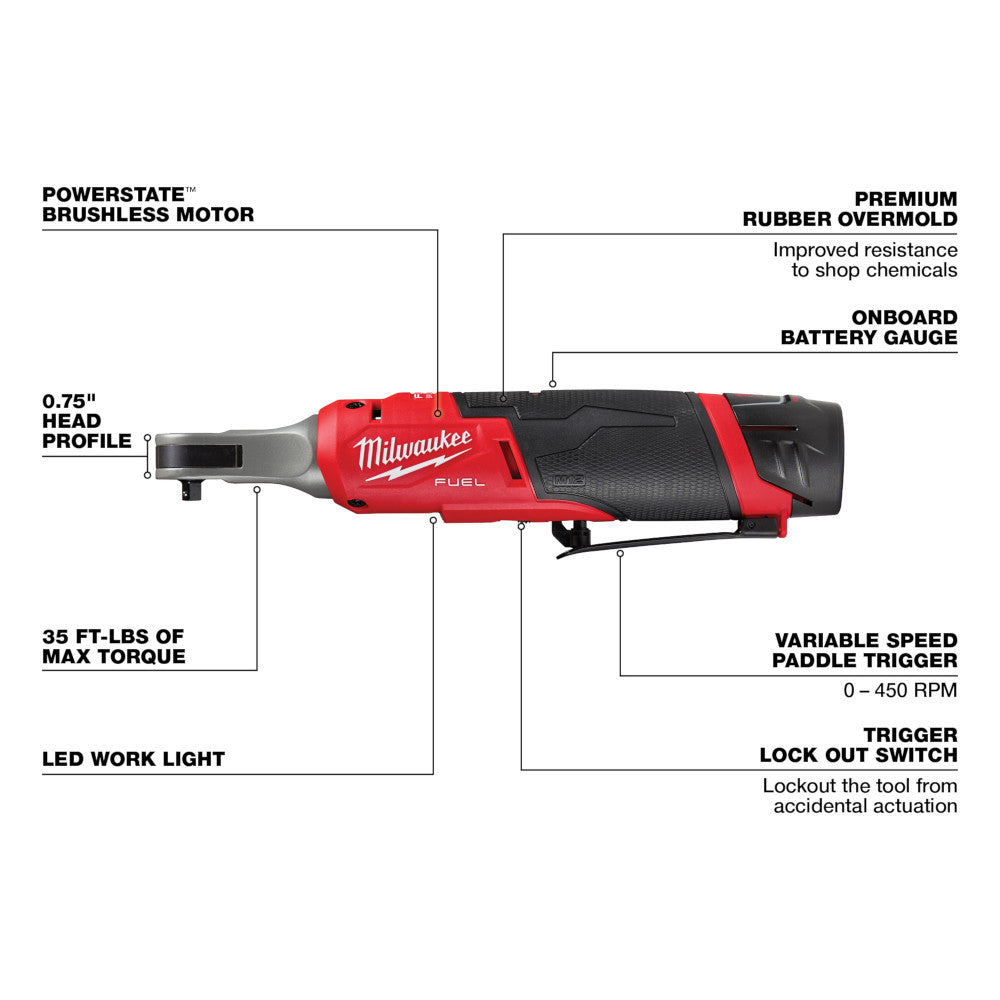 M12 FUEL™ 1/4" High Speed Ratchet Kit