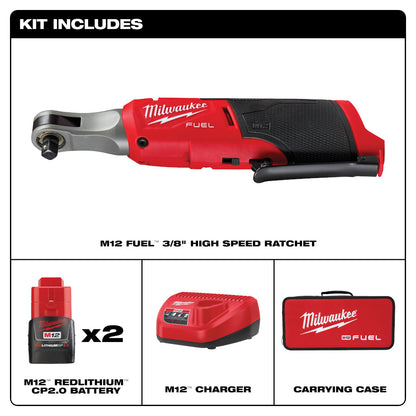 M12 FUEL 3/8" Hi-Speed Ratchet Kit