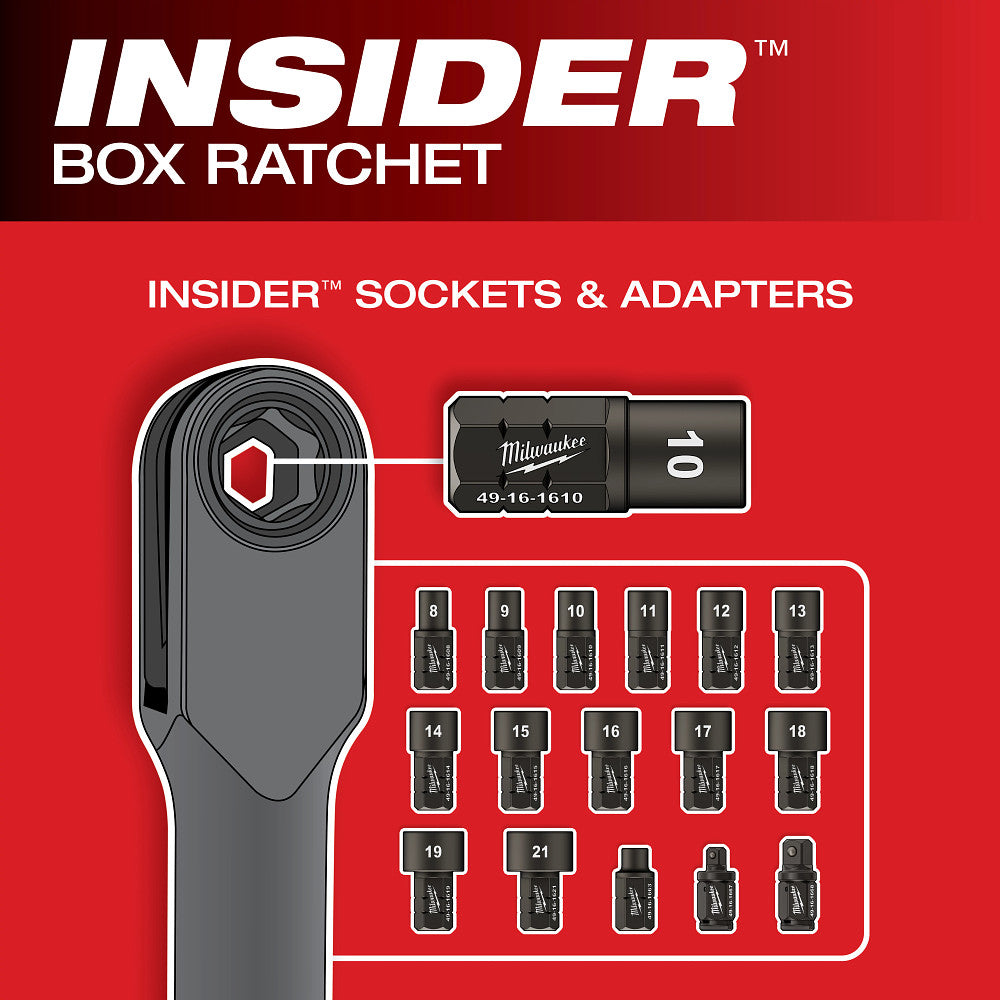 Insider Box Ratchet. Insider Sockets & Adapters