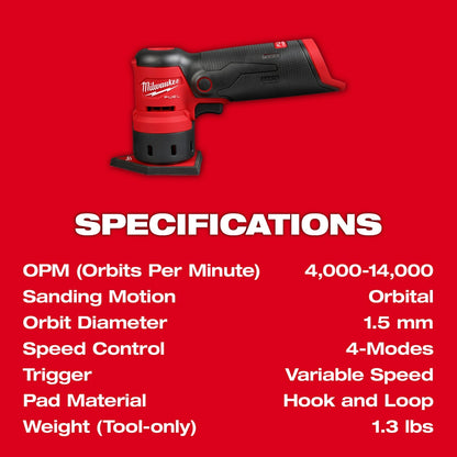 M12 FUEL™ Orbital Detail Sander