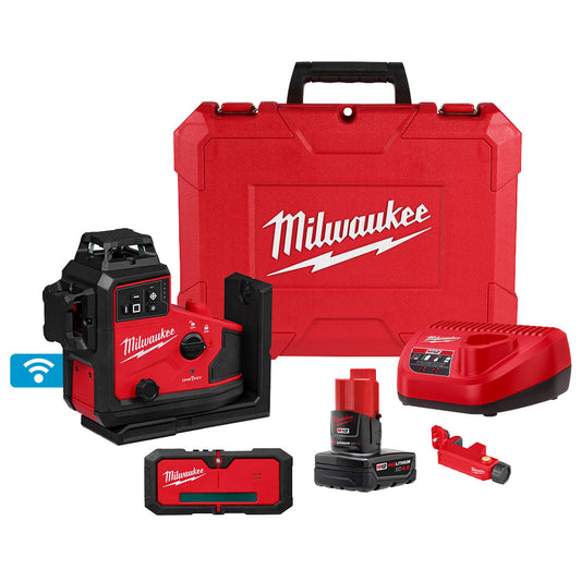 M12™ Green 360° 3-Plane Laser w/Automatic Alignment & Receiver
