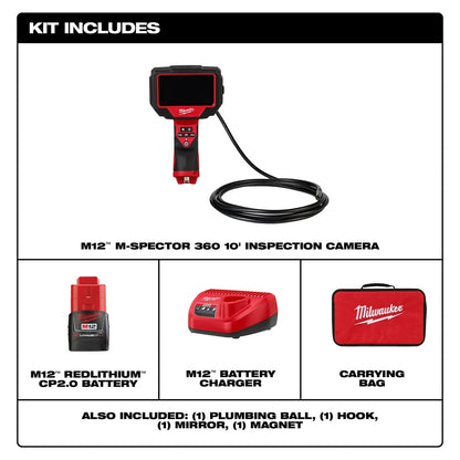 M12™ M-Spector™ 360 10' Inspection Camera