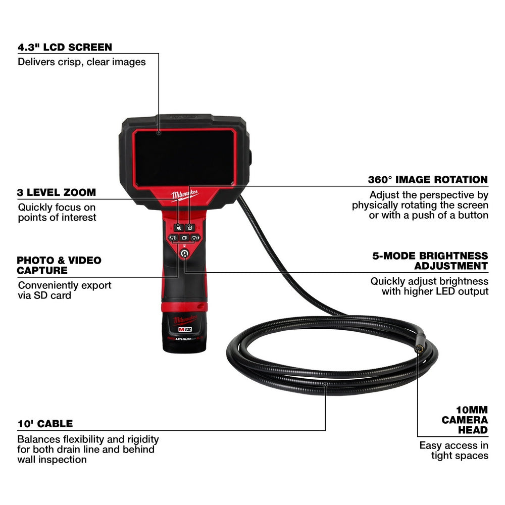 M12™ M-Spector™ 360 10' Inspection Camera