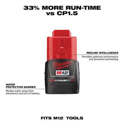 M12™ REDLITHIUM™ 2.0Ah Battery and Charger Starter Kit