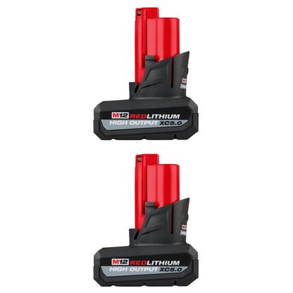 M12™ REDLITHIUM™ HIGH OUTPUT™ XC5.0 Battery Pack (2 Count)