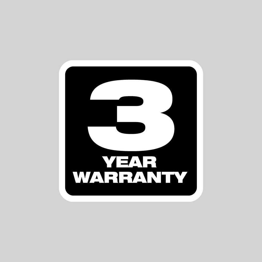 3 Year Warranty