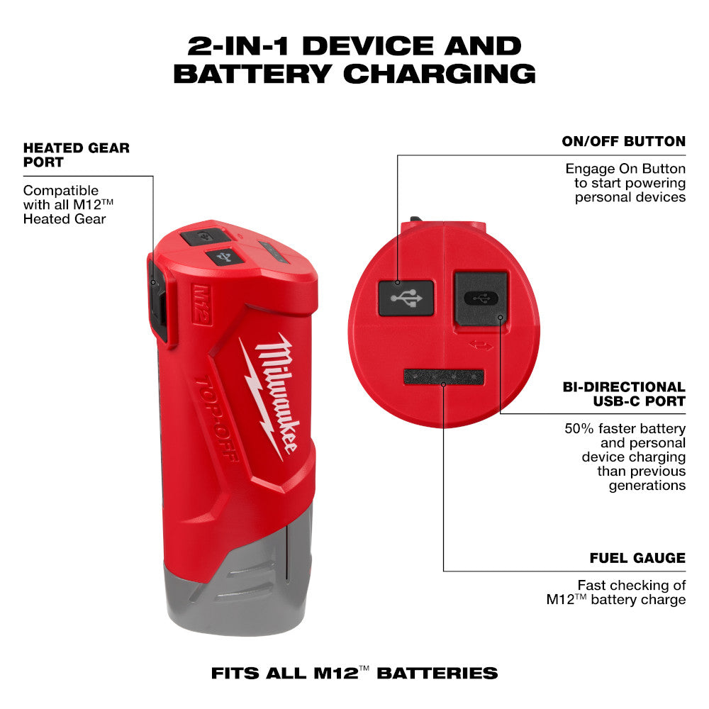 M12™ TOP-OFF™ Power Supply and Charger