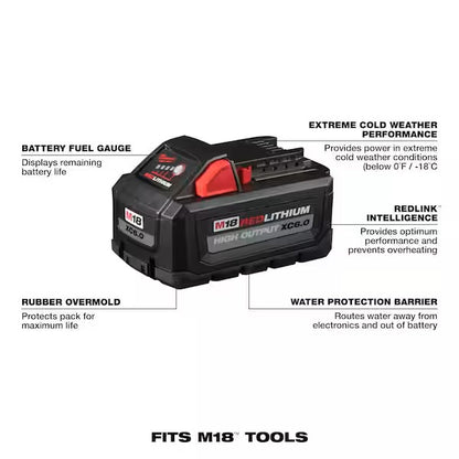 Battery pack with features highlighted on a white background