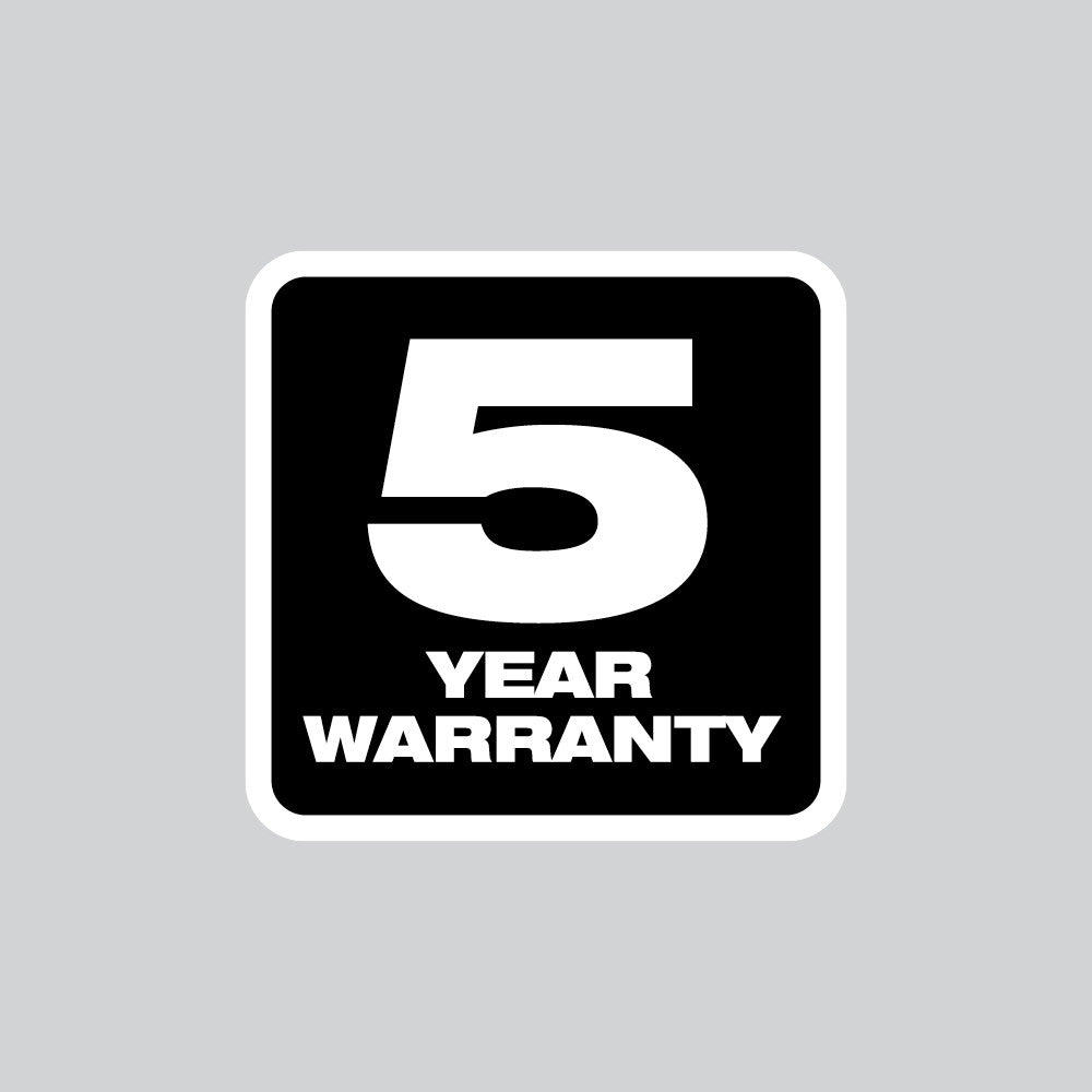 5 Year Warranty