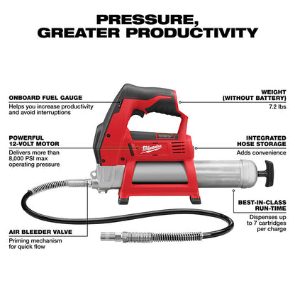 M18™ 2-Speed Grease Gun