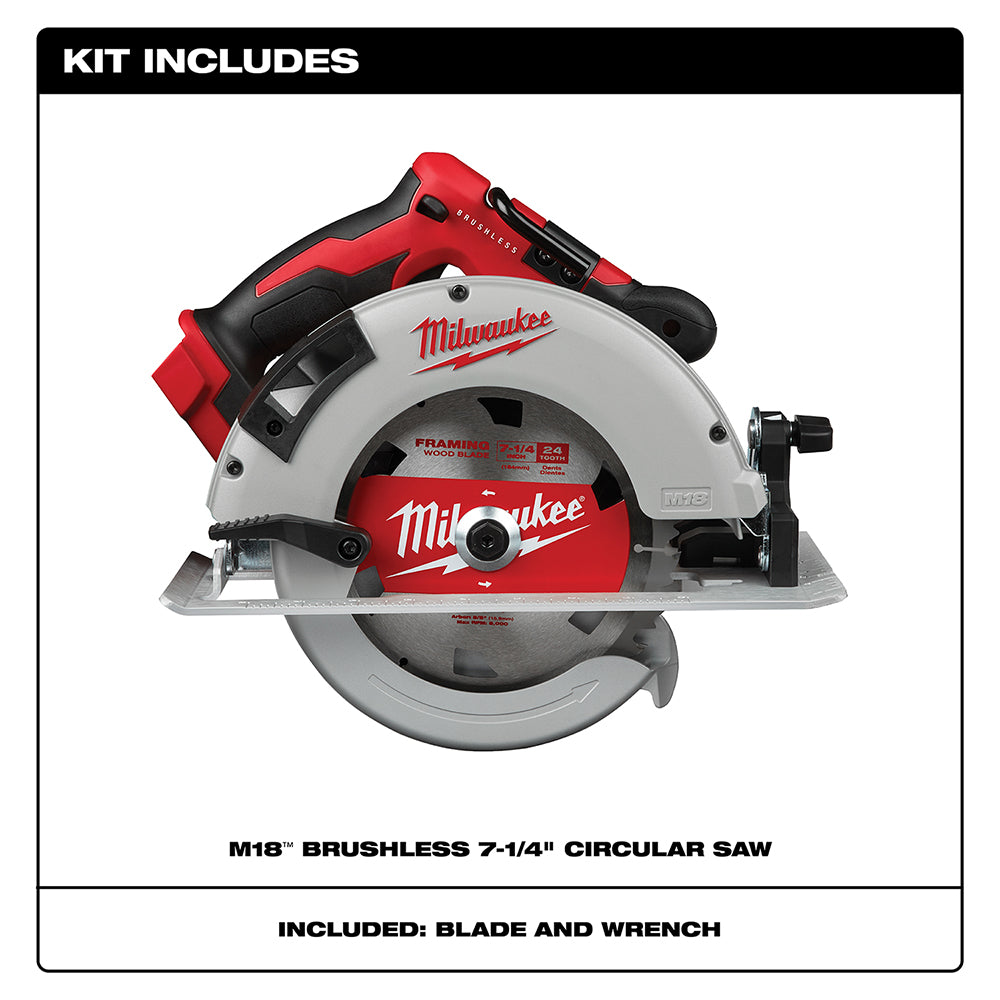 M18™ Brushless 7-1/4 in. Circular Saw