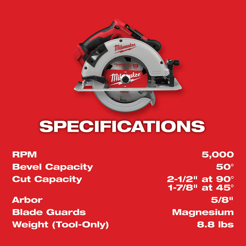 M18™ Brushless 7-1/4 in. Circular Saw