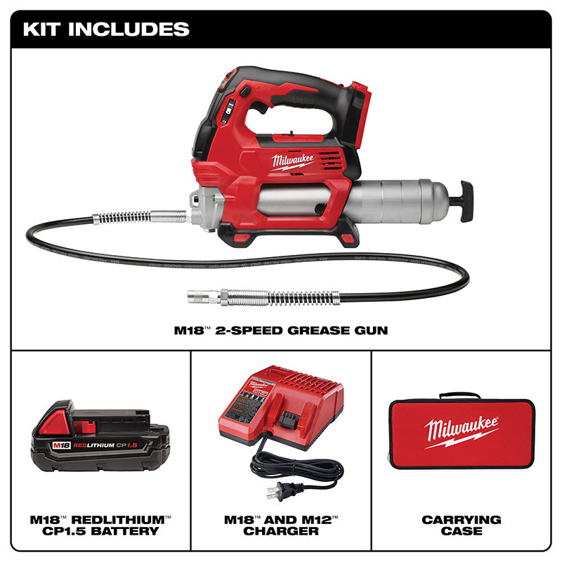 M18™ 2-Speed Grease Gun 1CT Kit