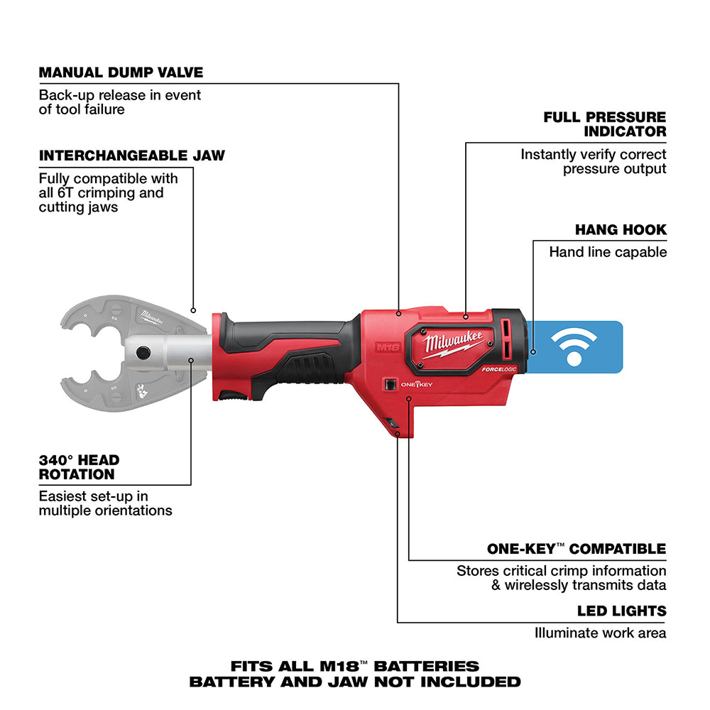 M18™ FORCE LOGIC™ 6T Utility Crimper