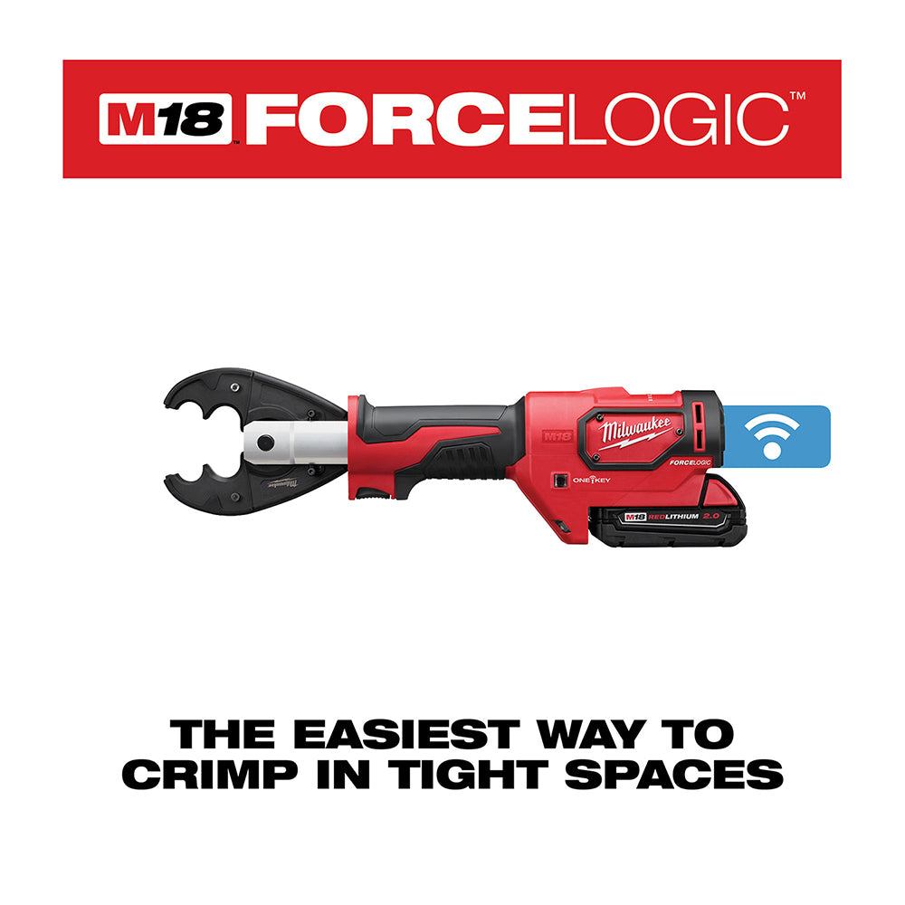 M18™ FORCE LOGIC™ 6T Utility Crimping Kit with D3 Grooves and Fixed O Die