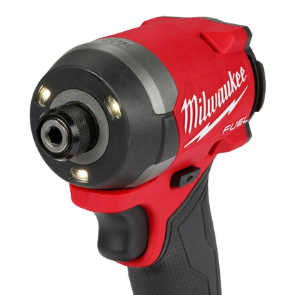 M18 FUEL™ 1/4" Hex Impact Driver with lights on