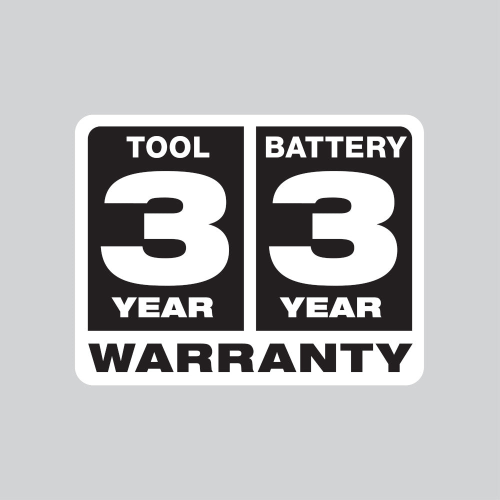 Tool and Battery 3 Year Warranty