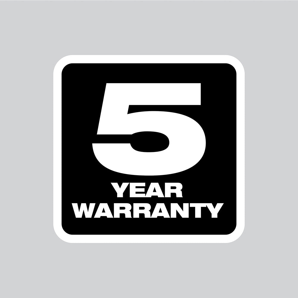 5 Year Warranty 