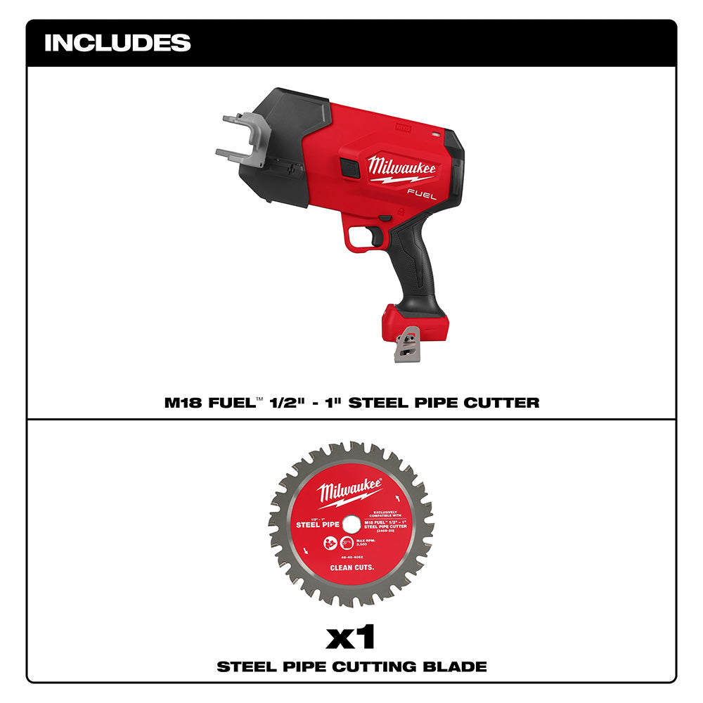 M18 FUEL™ ½”-1” Steel Pipe Cutter