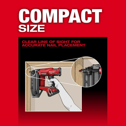 Compact Size: Clear line of sight for accurate nail placement