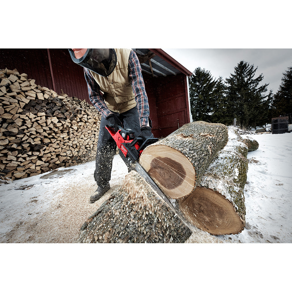 M18 FUEL™ 16 in. Chainsaw in use