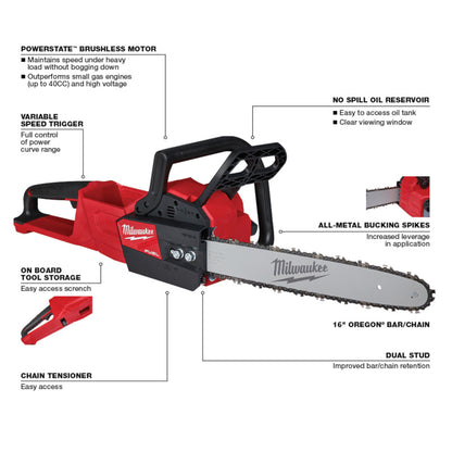 M18 FUEL™ 16 in. Chainsaw