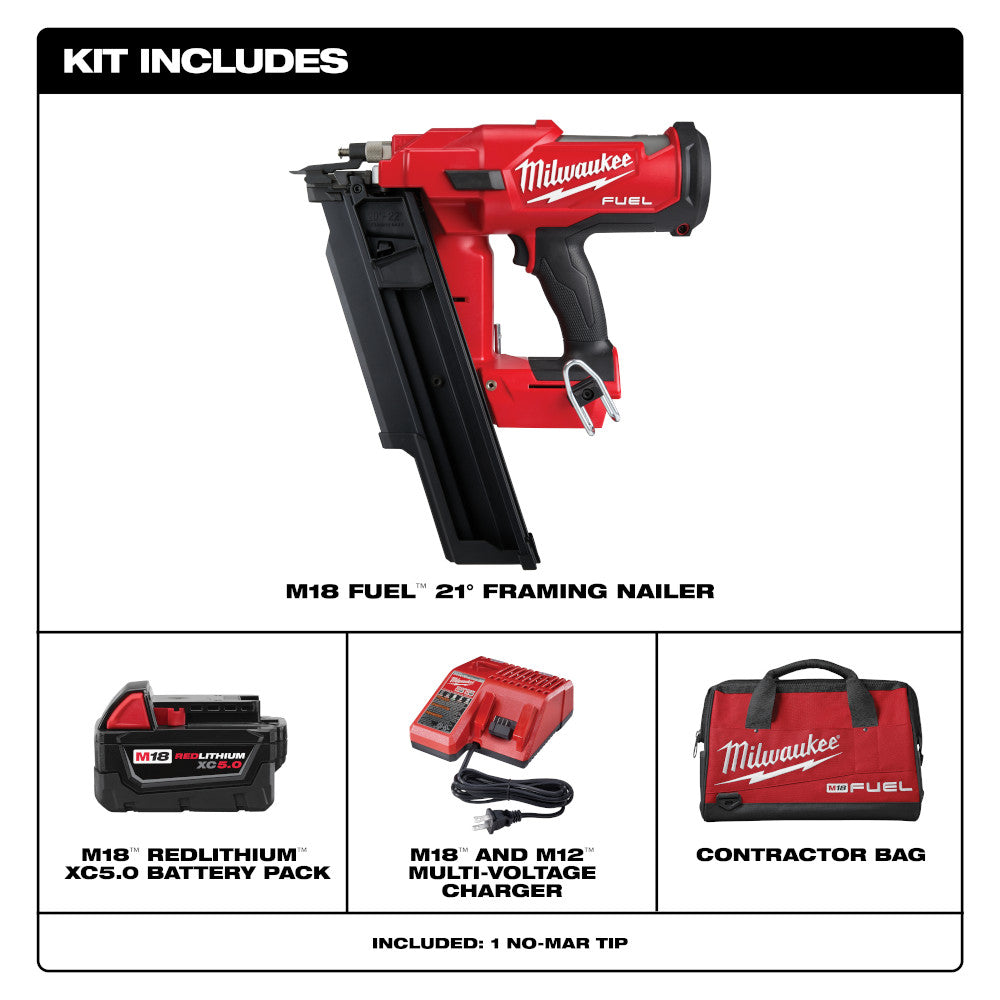 M18 FUEL™ 21 Degree Framing Nailer Kit