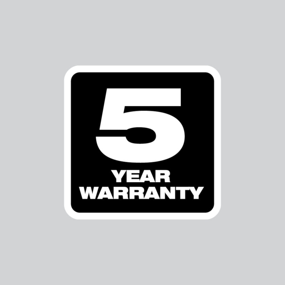 5 Year Warranty