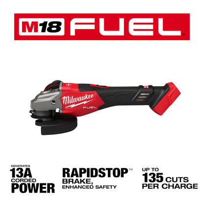 M18 FUEL™ 4-1/2"-6" Braking Grinder, Slide Switch