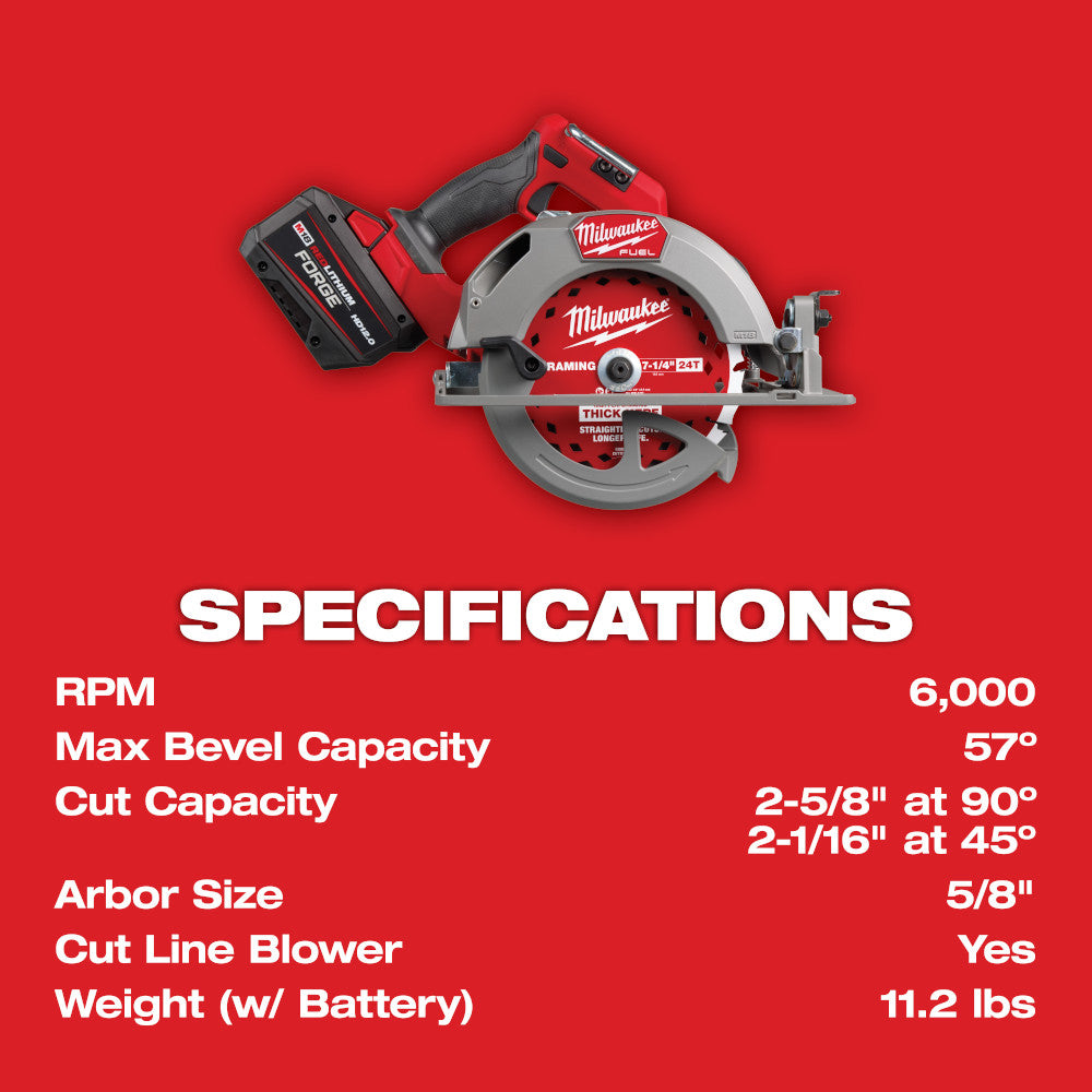 M18 FUEL™ 7-1/4” Circular Saw Kit