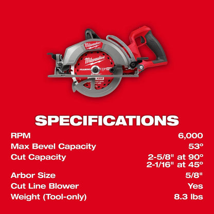 M18 FUEL™ 7-1/4" Rear Handle Circular Saw