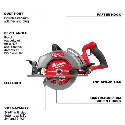 M18 FUEL™ 7-1/4" Rear Handle Circular Saw