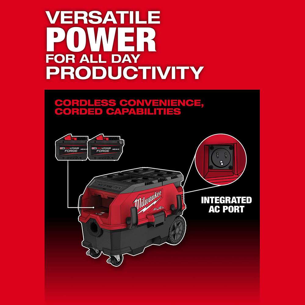 M18 FUEL™ 9 Gallon Dual Battery Dust Extractor w/ PACKOUT™ Compatibility and VACLINK™
