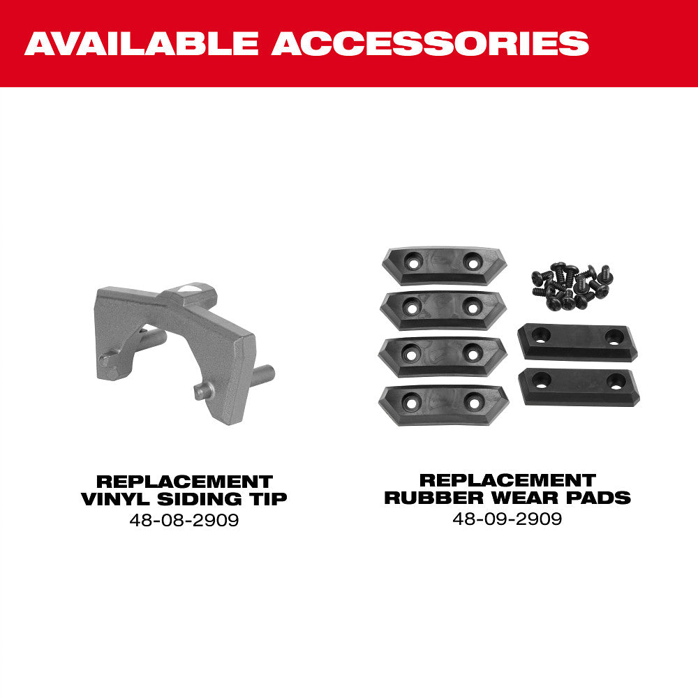 Available Accessories: Replacement Vinyl Sliding Tip (48-08-2909), Replacement Rubber Wear Pads (48-09-2909)