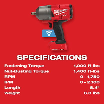 M18 FUEL™ w/ONE-KEY™ High Torque Impact Wrench 1/2 in. Friction Ring