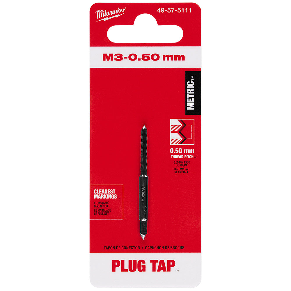 M3-0.50 mm Straight Flute Plug Tap