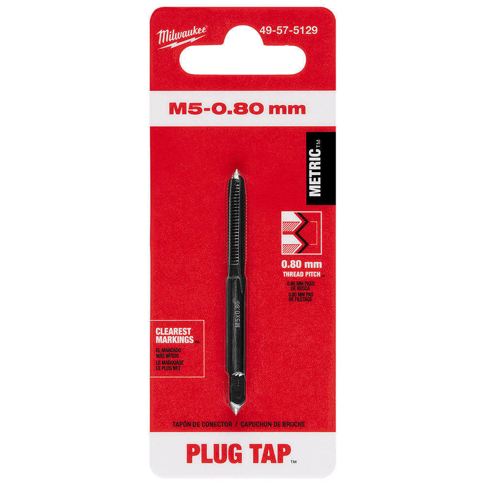 M5-0.80 mm Straight Flute Plug Tap