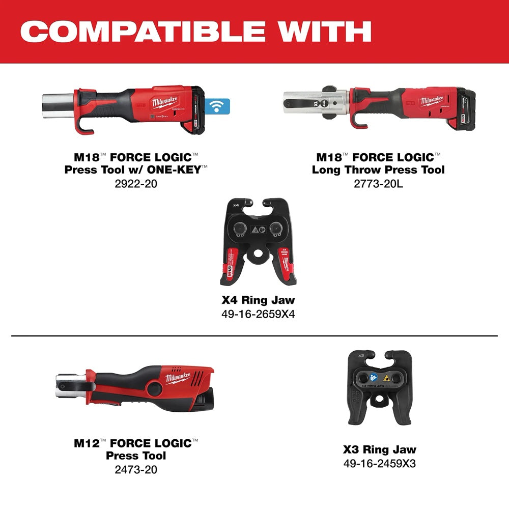 Milwaukee 3/4 Inch Streamline ACR Pivoting Press Ring