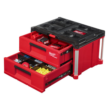 PACKOUT™ 2-Drawer Tool Box with open drawer on white background