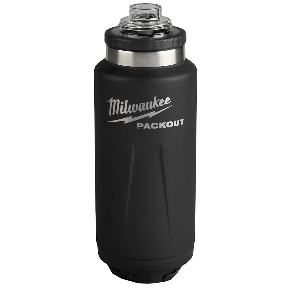 PACKOUT™ 36oz Insulated Bottle with Chug Lid - Black