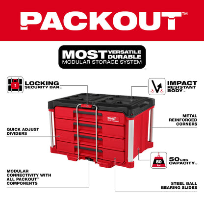 PACKOUT™ 4-Drawer Tool Box