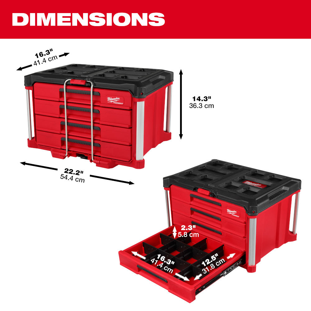 PACKOUT™ 4-Drawer Tool Box