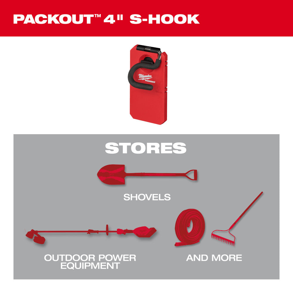 PACKOUT™ 4” S-Hook