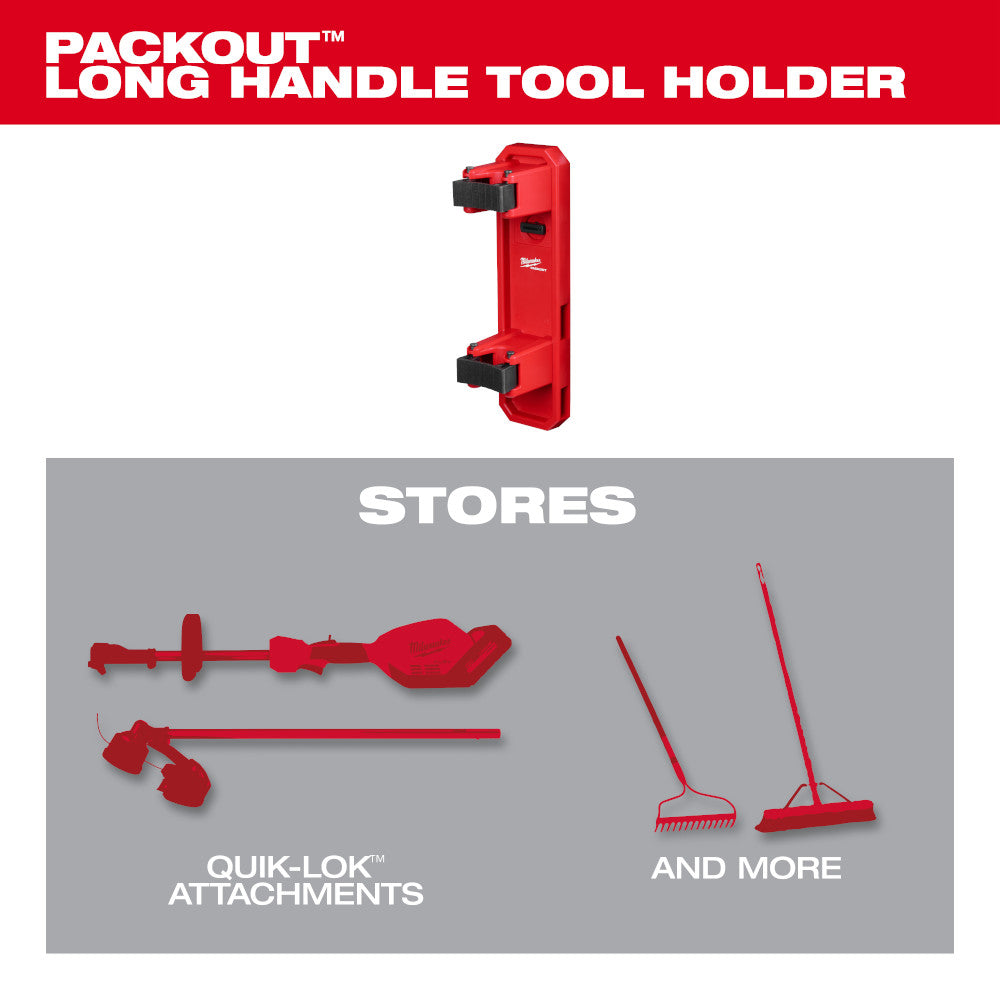 Stores quick-lock attachments and more 